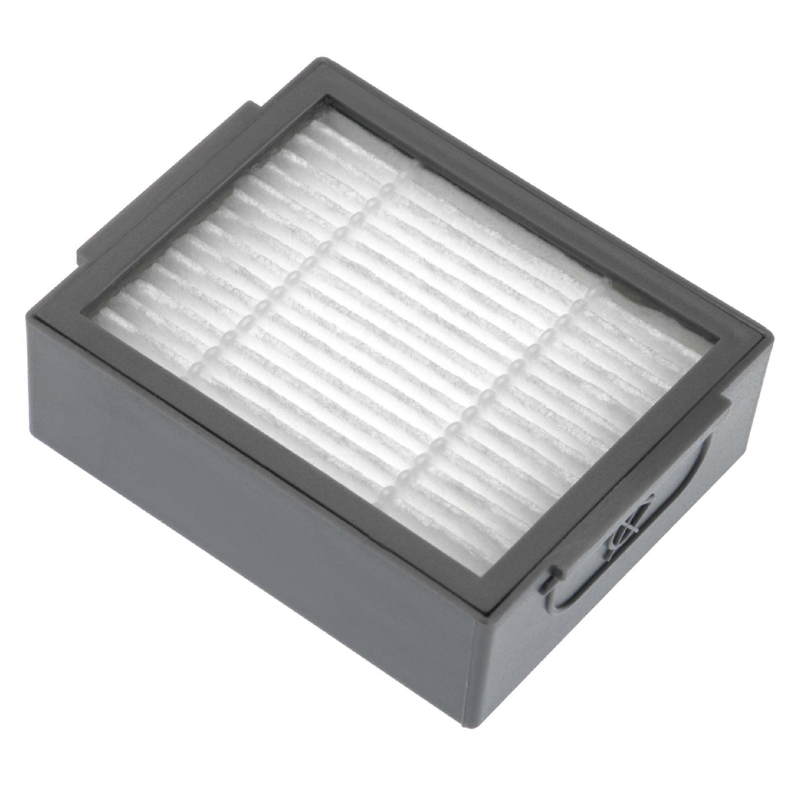 vhbw Staubsaugerfilter kompatibel mit iRobot Roomba i7 Plus, i7, i7+, E6, E5, E7 Staubsauger - HEPA-Filter Grau Weiß