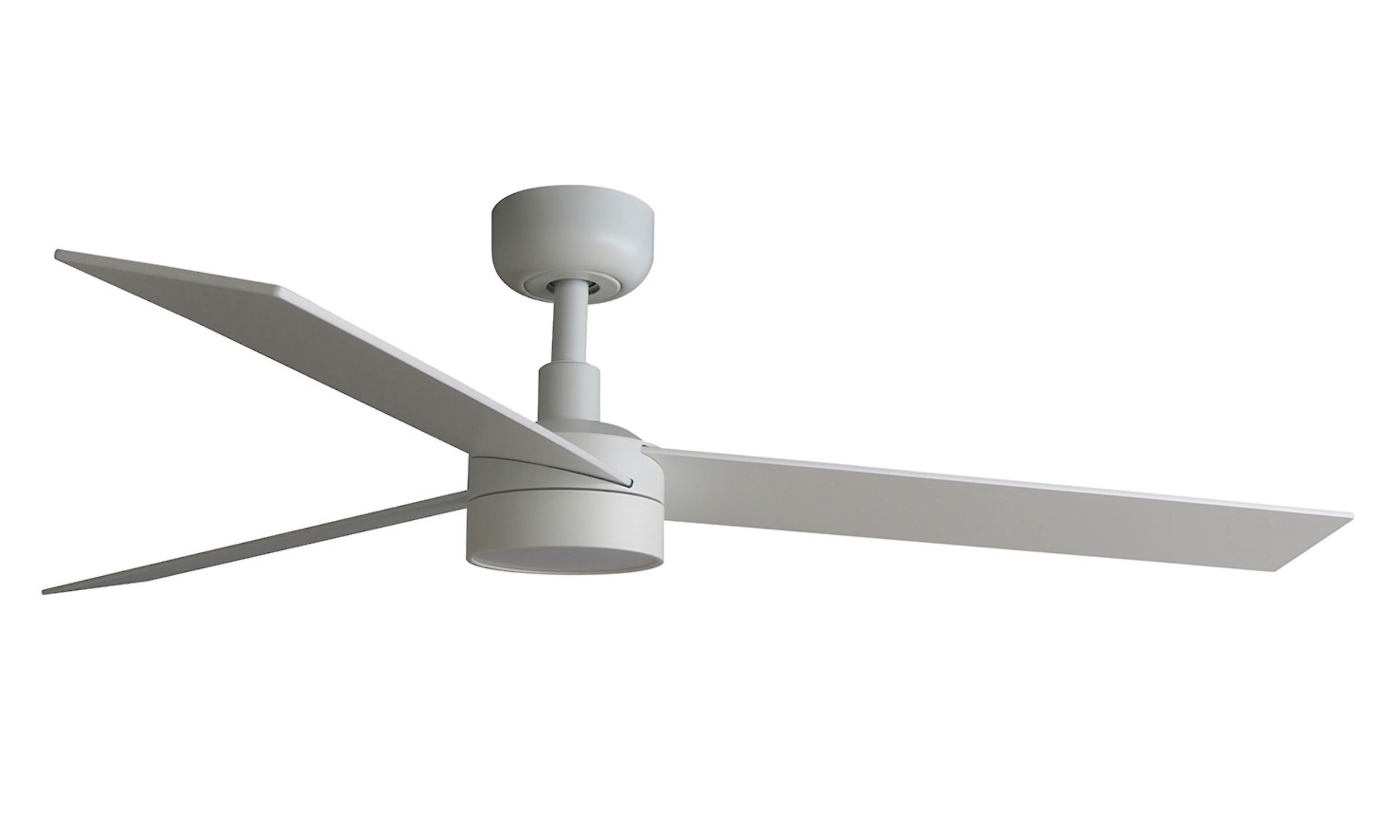 Energiespar Deckenventilator Rudder L Weiß mit LED
