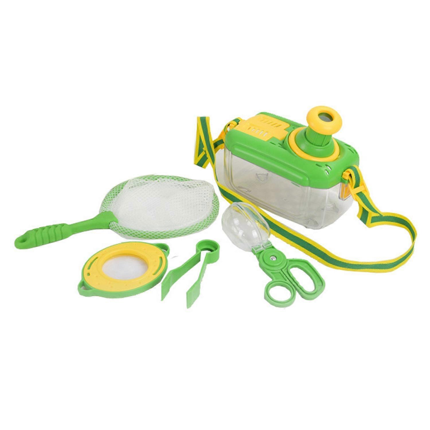 1 Set Critter Catcher Kit with Viewer Box Net Scissor Clip Tweezers Magnifying Glass Outdoor Nature