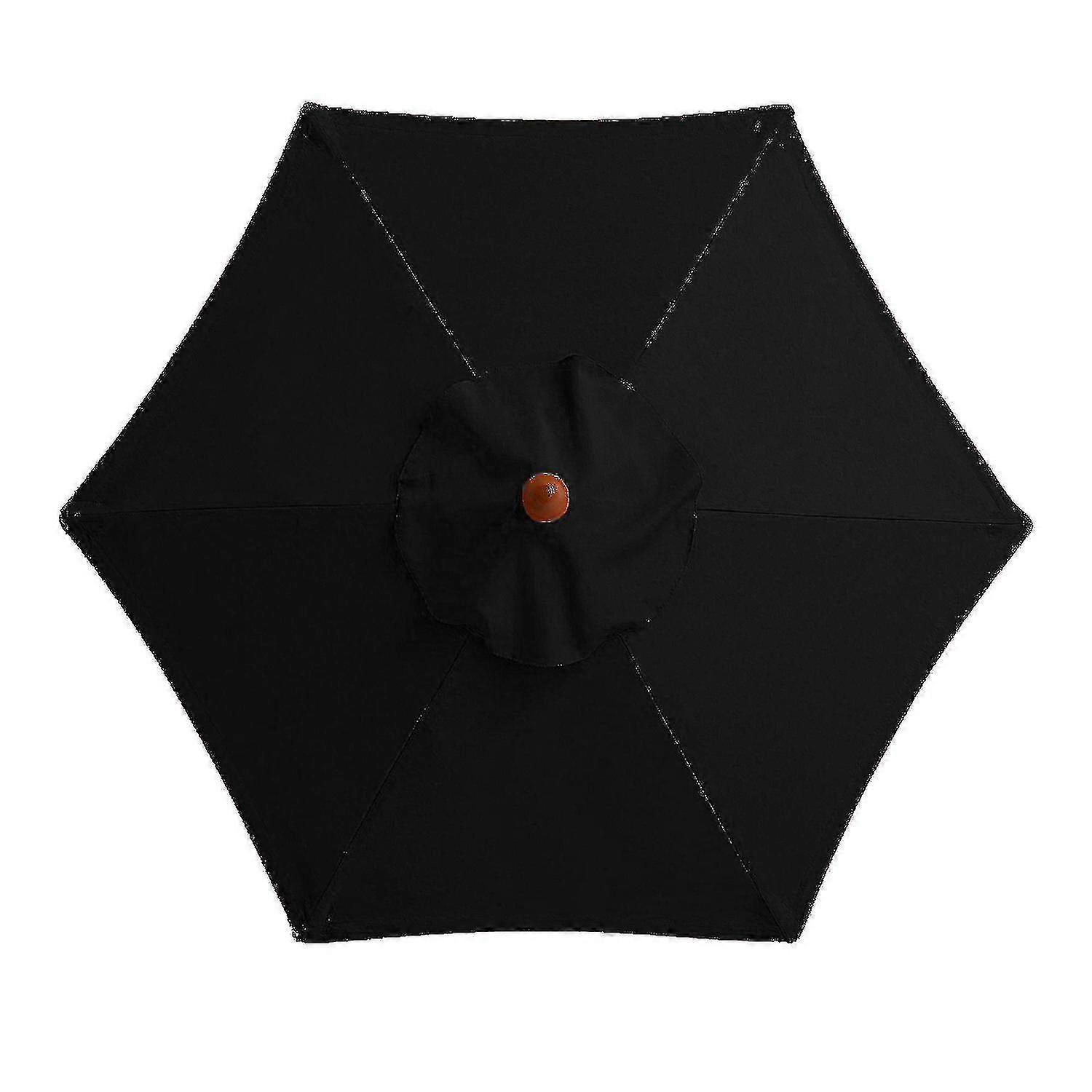 3m Round Garden Parasol Umbrella Outdoor Patio Sun Shade Canopy 3m 6/8x Arm