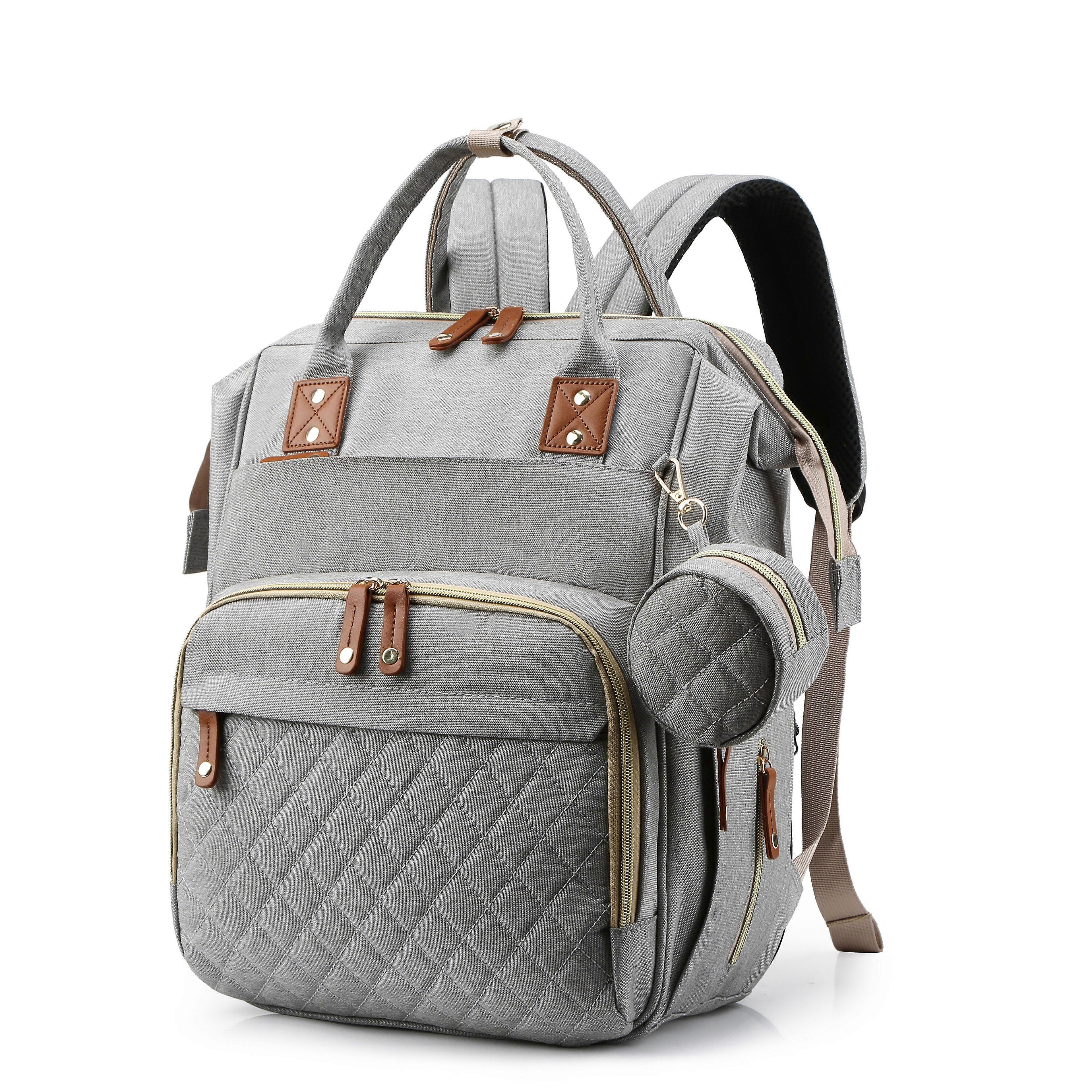 Diaper Bag Backpack, Trendy Bag, Diaper Backpack Bag With A Changing Station, Multifunction Waterproof Large Travel Back Pack, Christmas, Halloween, T