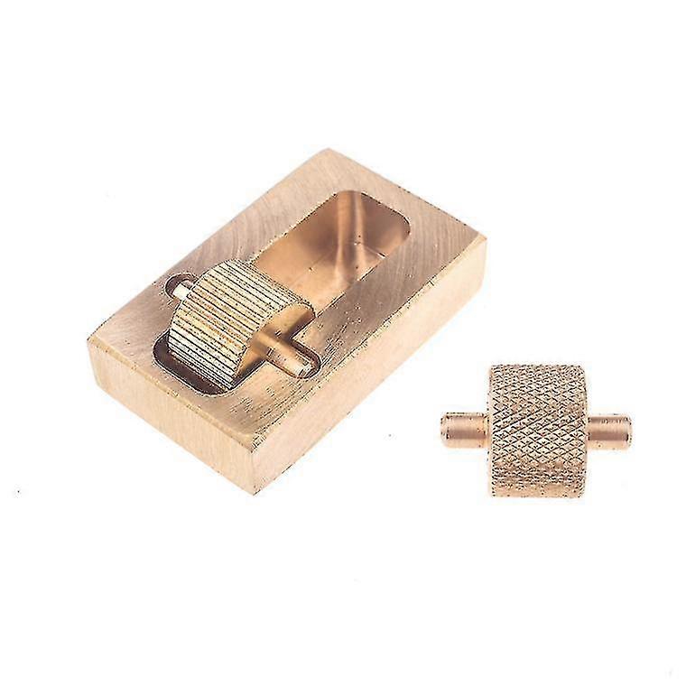 Leather Craft Making Edge Roller Oil Painting Box With 2 Brass Rollers Processing Tool(1set, Gold)_Feb