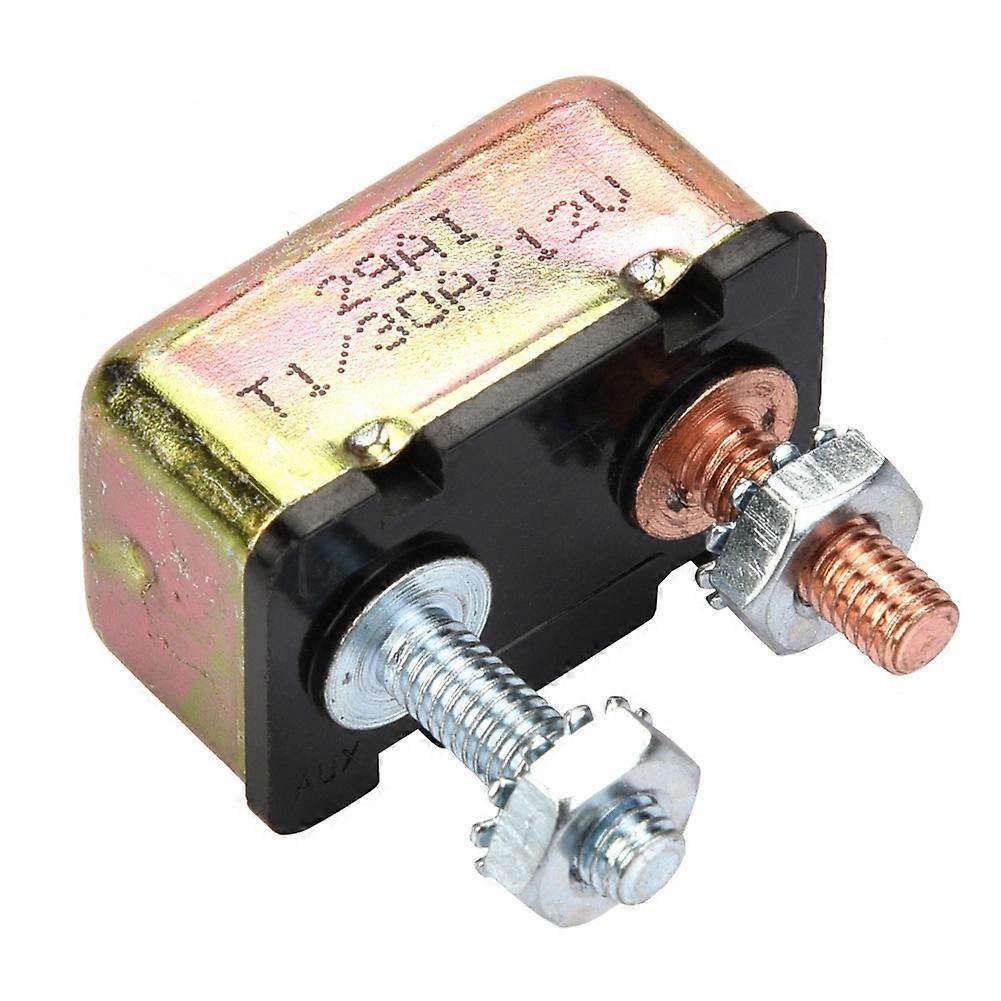 Auto Marine 12/24V Universal Automatic Fuse Reset Circuit Breaker with Metal Cover (30A)