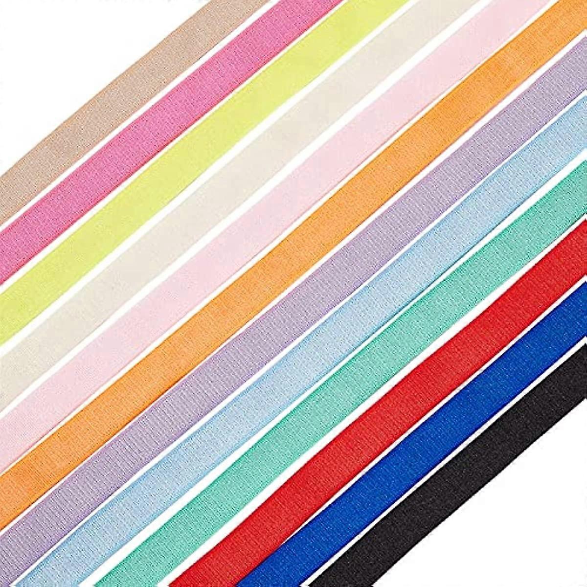 26Yard 12 Colors Plush Bra Elastic Strap Polyester Satin Elastic Band Trim Elastic Ribbon