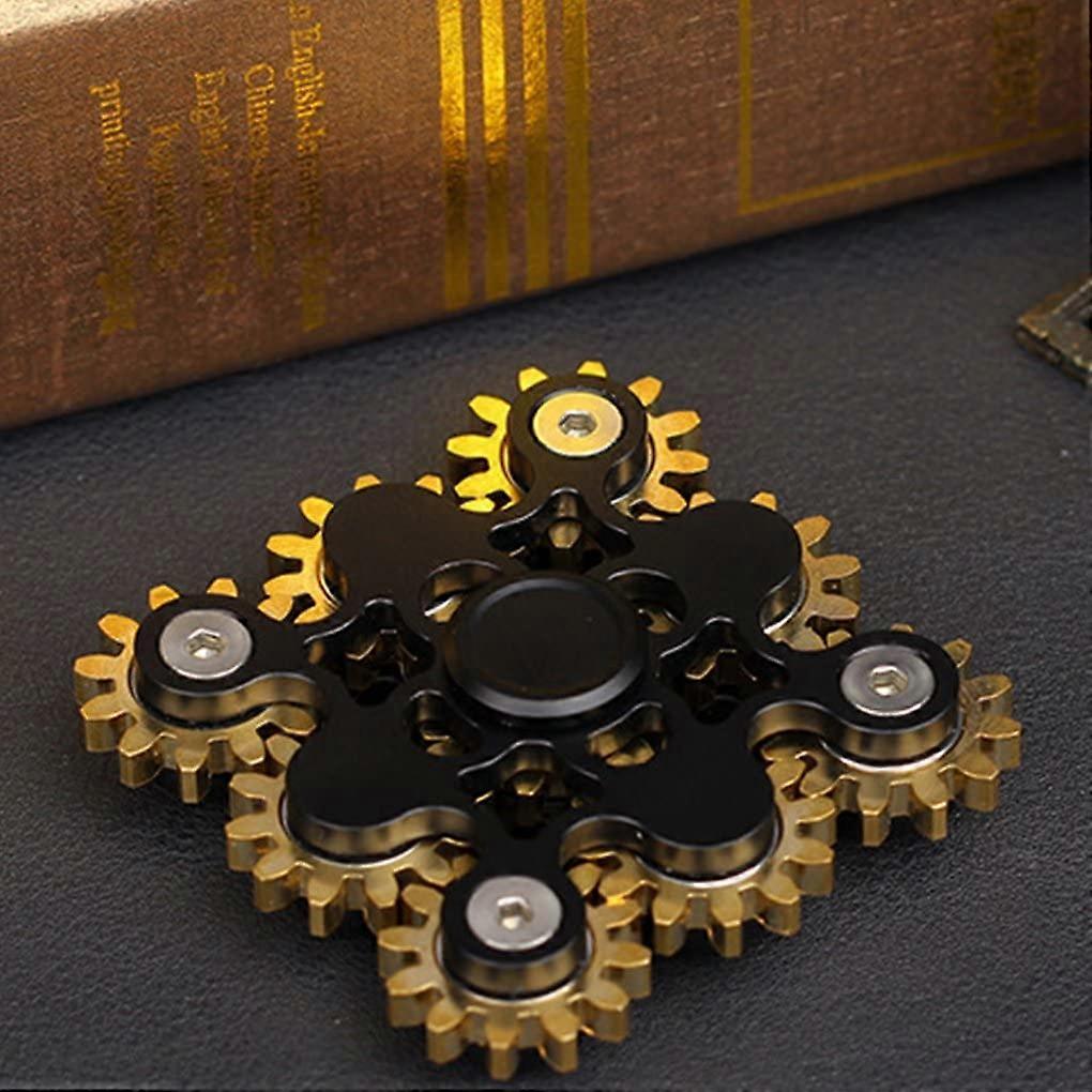 Sunrain Fidget Spinner Gears Linkage Fidget Gyro Toy Metal DIY Hand Spinner Spins Long Time EDC Fo