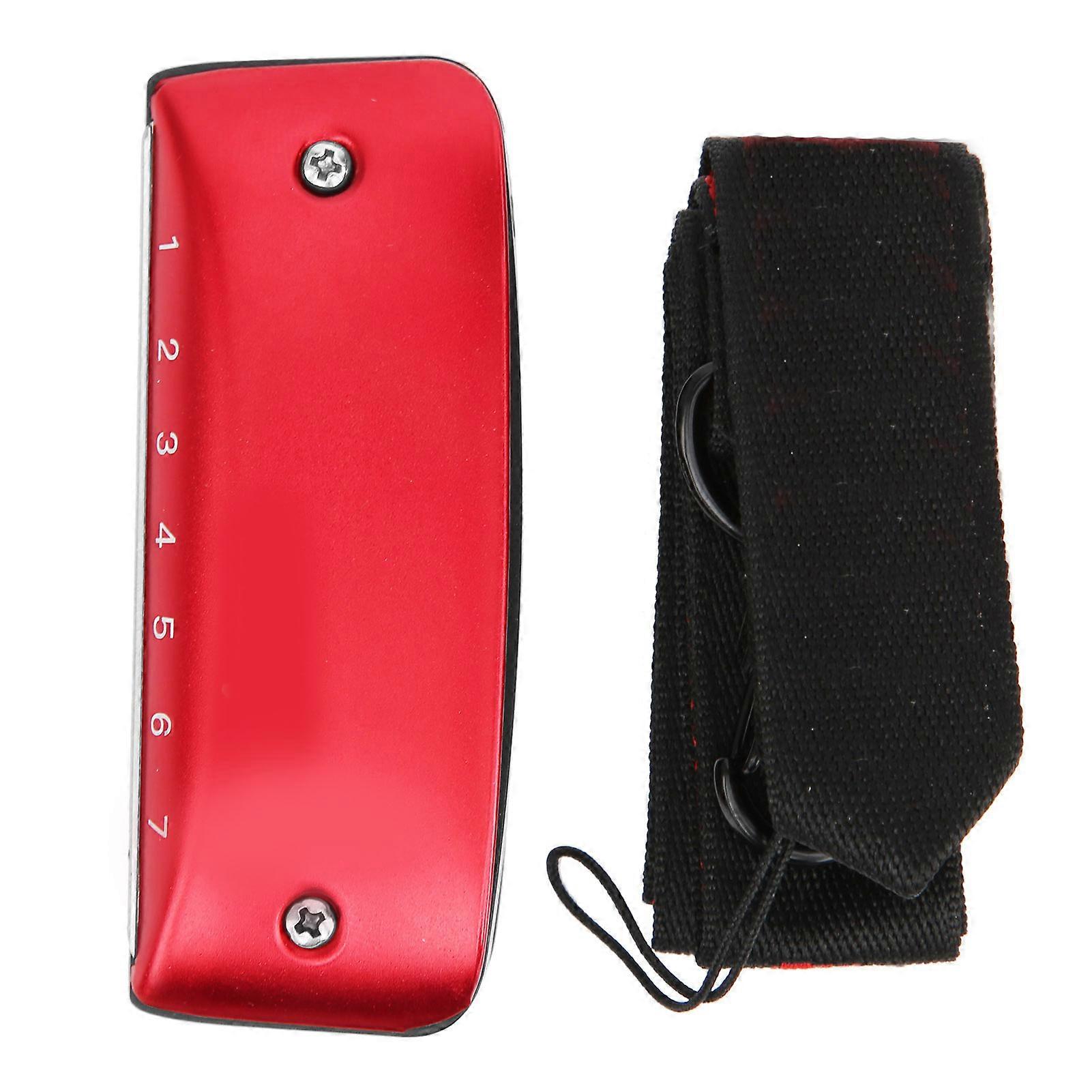 口琴 7 孔迷你蓝调学生成人初学者演奏口风琴管乐器