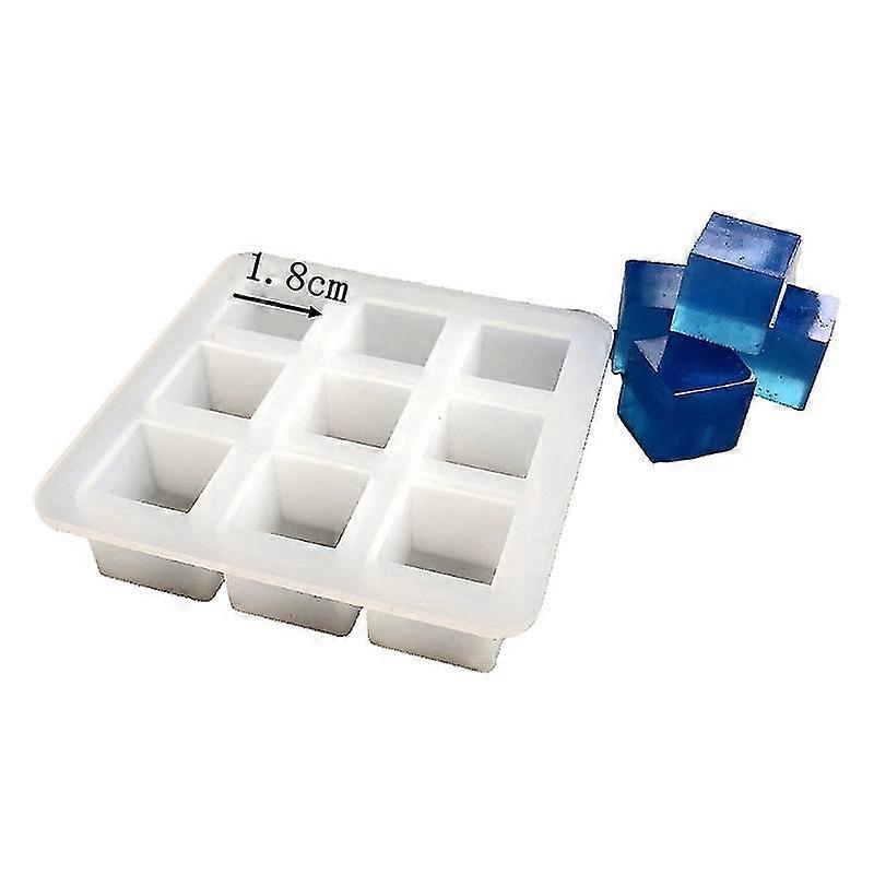 Epoxy Crystal Resin Silicone Mold Cube Shape Decoration Mold For Diy Craft