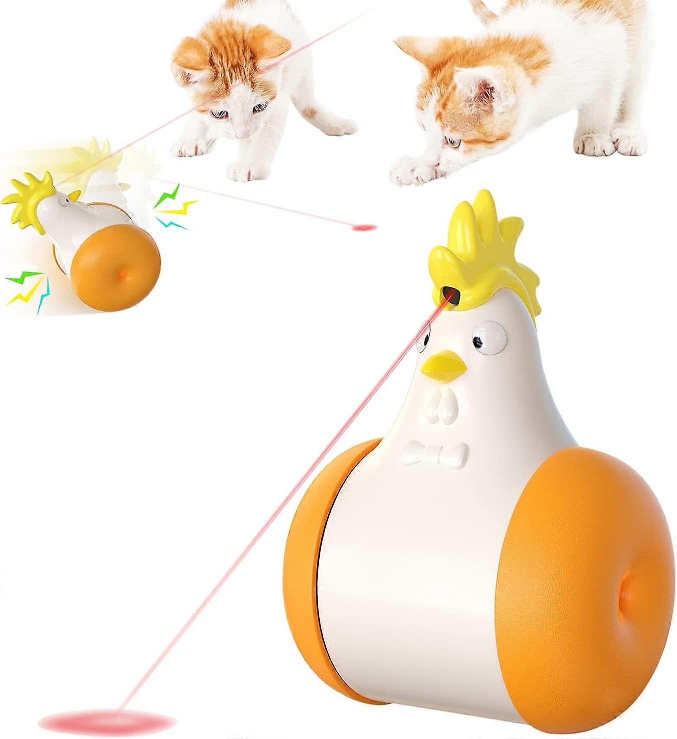 OrangeCat Toy Toys Interactive Multifunctional Electric Balance Laser Automatic Rotating Tumbler with Infrared Calling Device