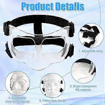 thumbnail image 2 of Sports Nose Guard Face Shield - Adjustable Protective Mask For Basketball Soccer Broken Nose 2 of 13