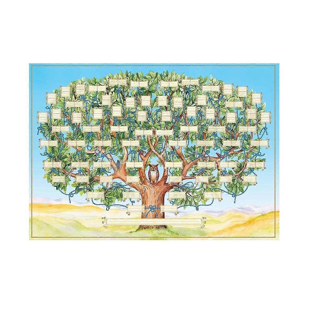 Family Tree Chart to Fill in 6 Generation Genealogy Poster Blank Fillable Ancestry Chart,Print Fami