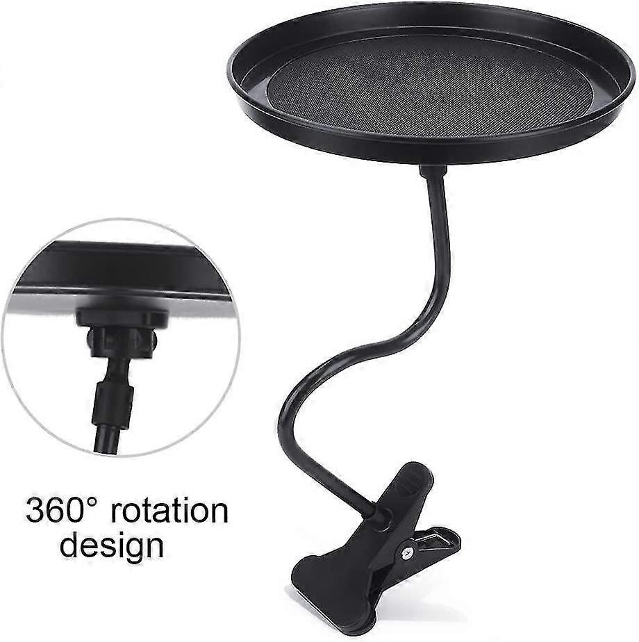 Car Swivel Multi-function Tray 360 Adjustable Food Tray,black