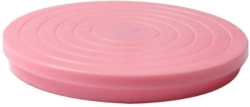 Plastic rotating cake stand (pink)
