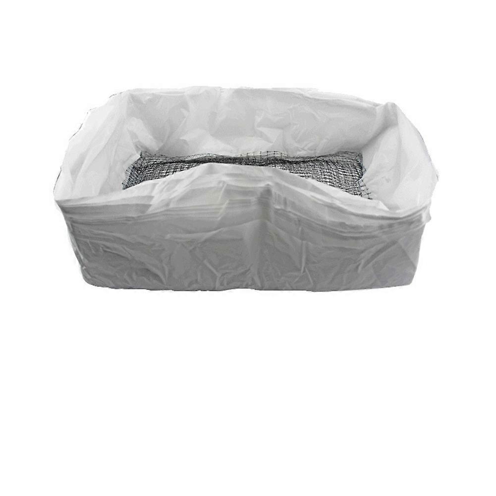 10Pcs Reusable Feces Filter Hands Free Pet Excrement Liners Elastic Sand Bag Filter Hygienic Litter Box Liners L