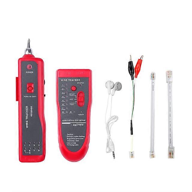 JWL-kebidumei RJ11 RJ45 Cat5 Cat6 Telephone Wire Tracker Tracer Toner Ethernet LAN Network Cable Tester Detector Line Finder