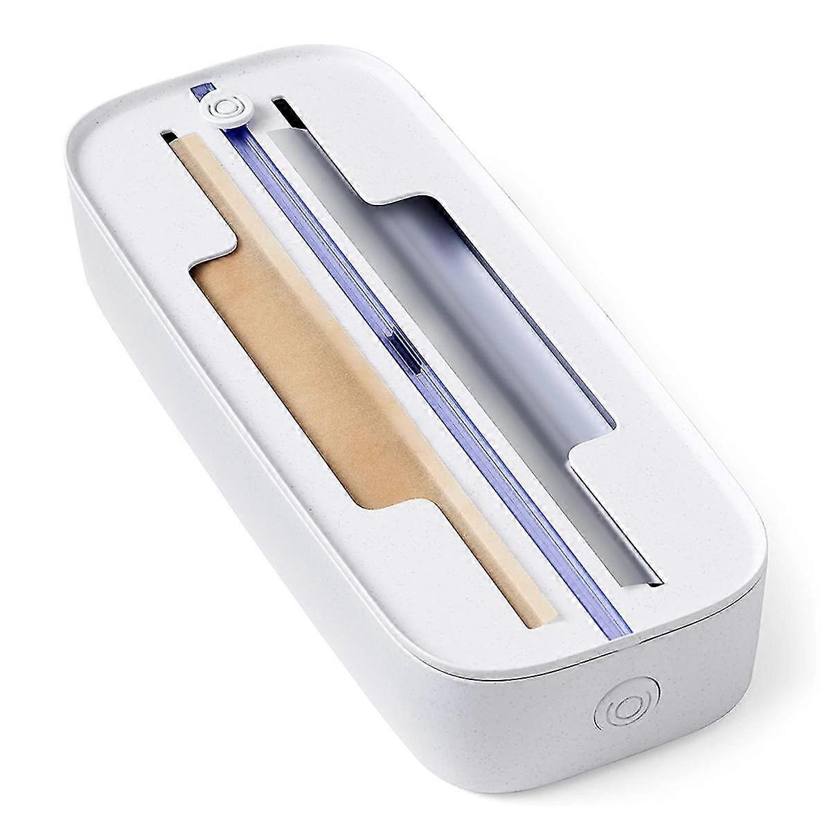 موزع التفاف الطعام درج ، رقائق معدنية ، منظم ورق بلاستيكي وشمع لتنظيم المطبخ