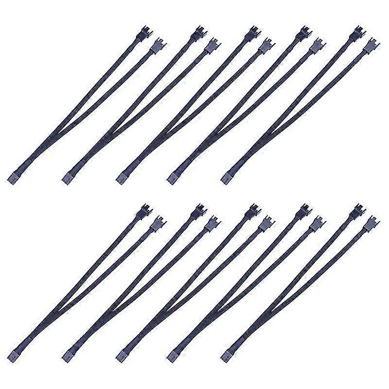 10pcs Computer Fan Cable 4pin Pwm Temperature Control Cooling Fan Cable 1 To 2 Computer Transfer Ca