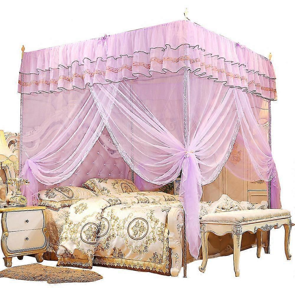 Princess Four Corner Post Bed Canopy Mosquito Netting Luxury Bedding