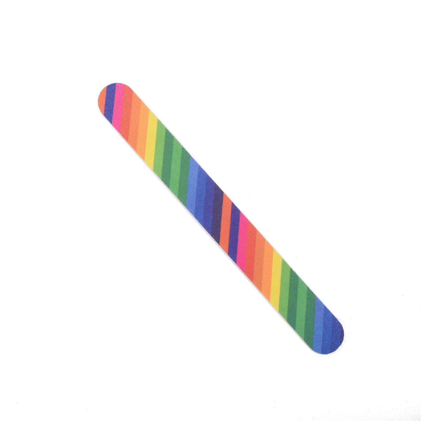Mini Portable Rainbow Nail File Grinder Polishing Sand Buffer Manicure Tool kaesi