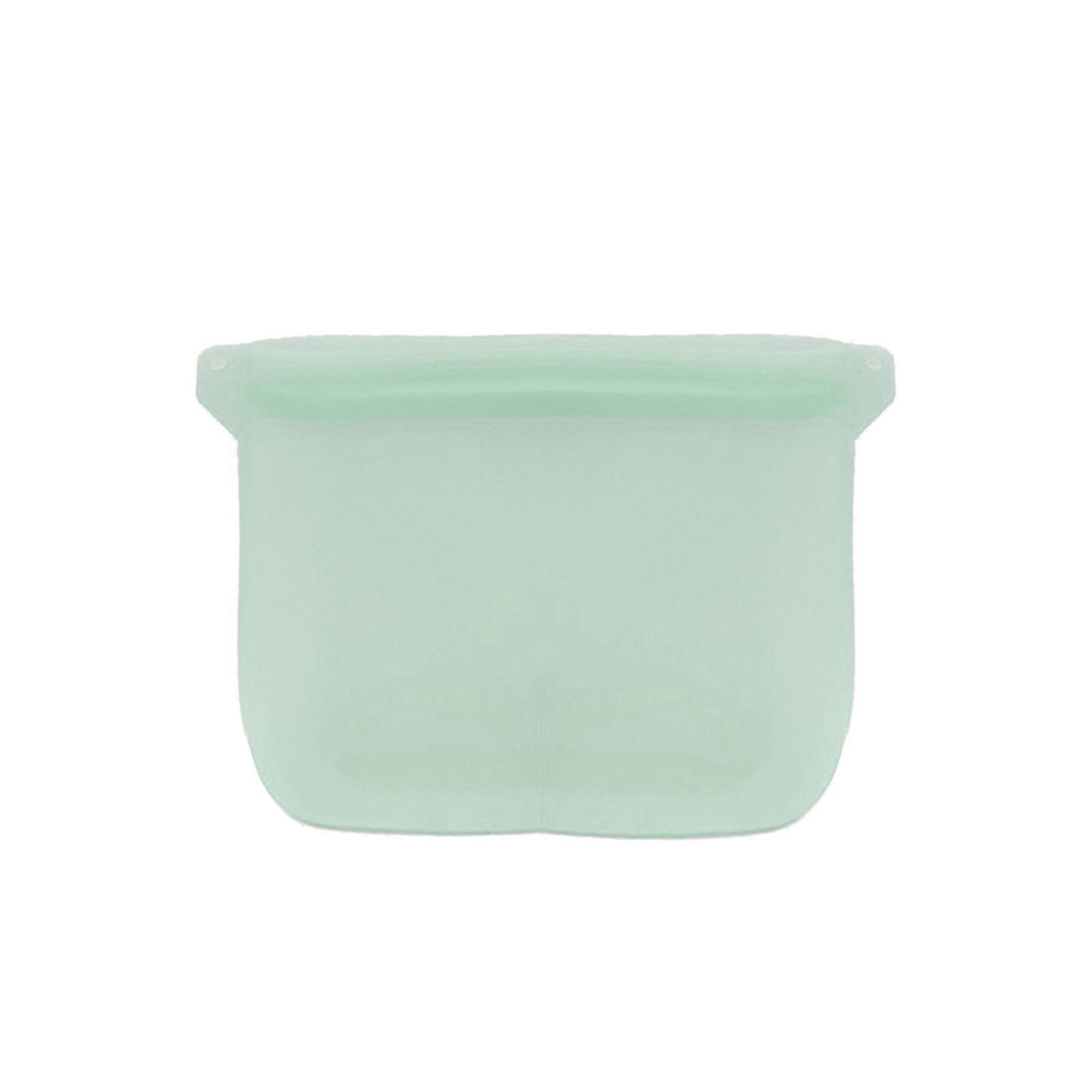 500/1000ml Food Bag Reusable Self-Sealing Leakproof Preservation Silicone Fruit Meat Fresh-keeping Bag Kitchen Gadget KAESI