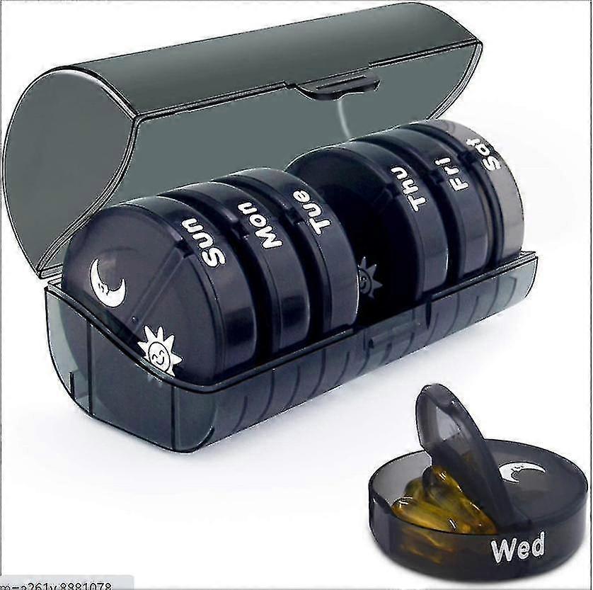 14 Convenient Moisture-proof Compartment Pill Box