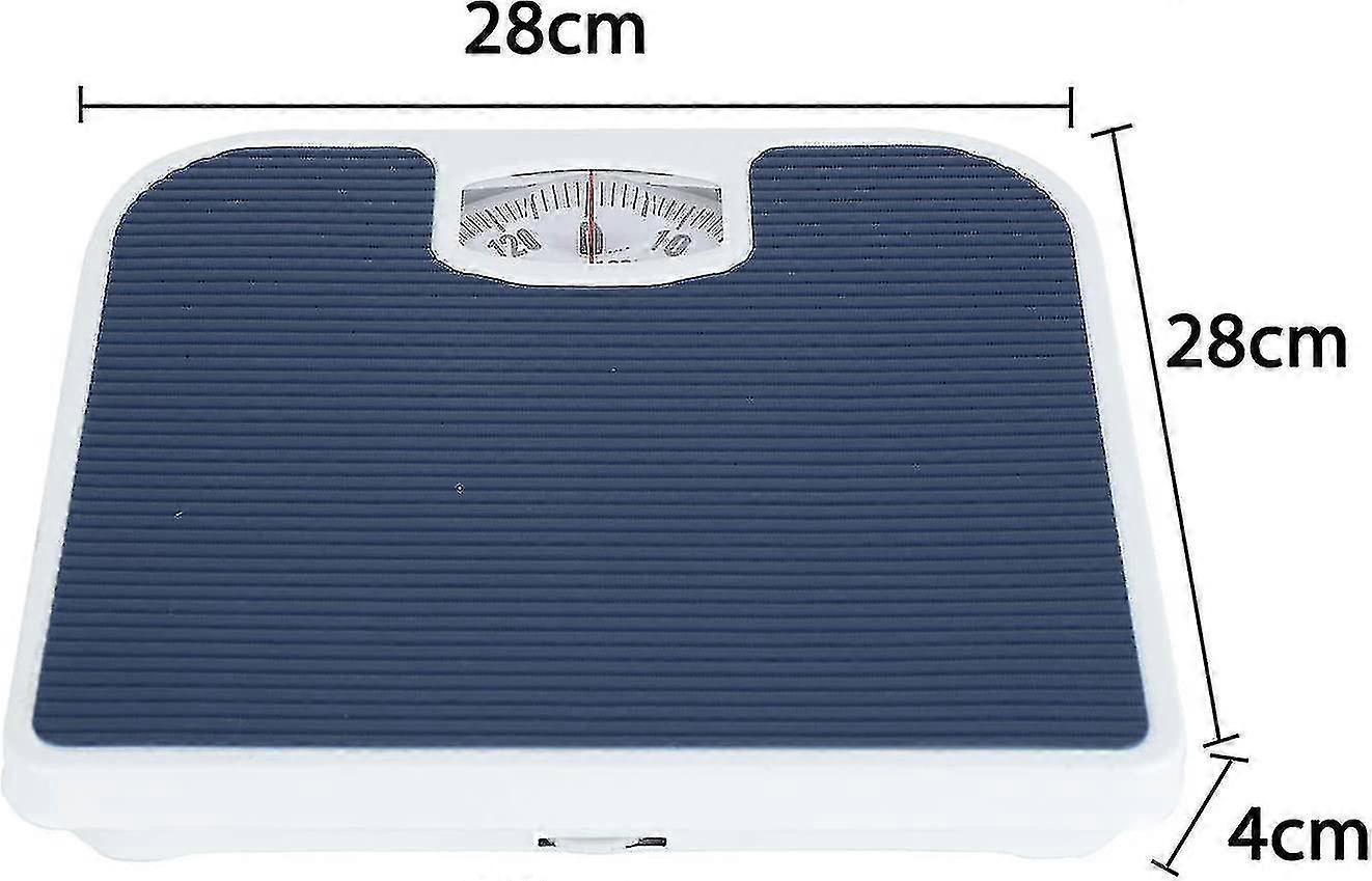 Bathroom Scales Accurate Mechanical Dial Weighing Scale Measure Body Weight Blue