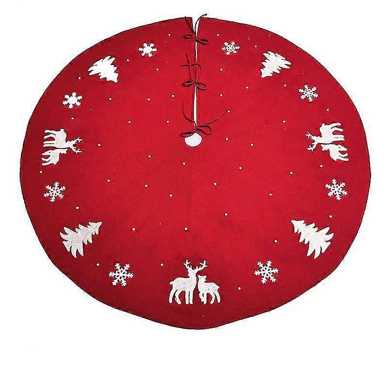 Spot Christmas Tree Decoration Three-dimensional Pattern Beads 48 Inch Skirt Christmas Decorations