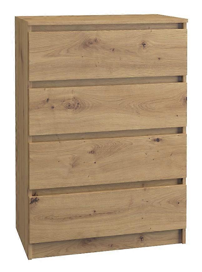 Kommode Schrank mit 4 Schubladen M4 Eiche Artisan
