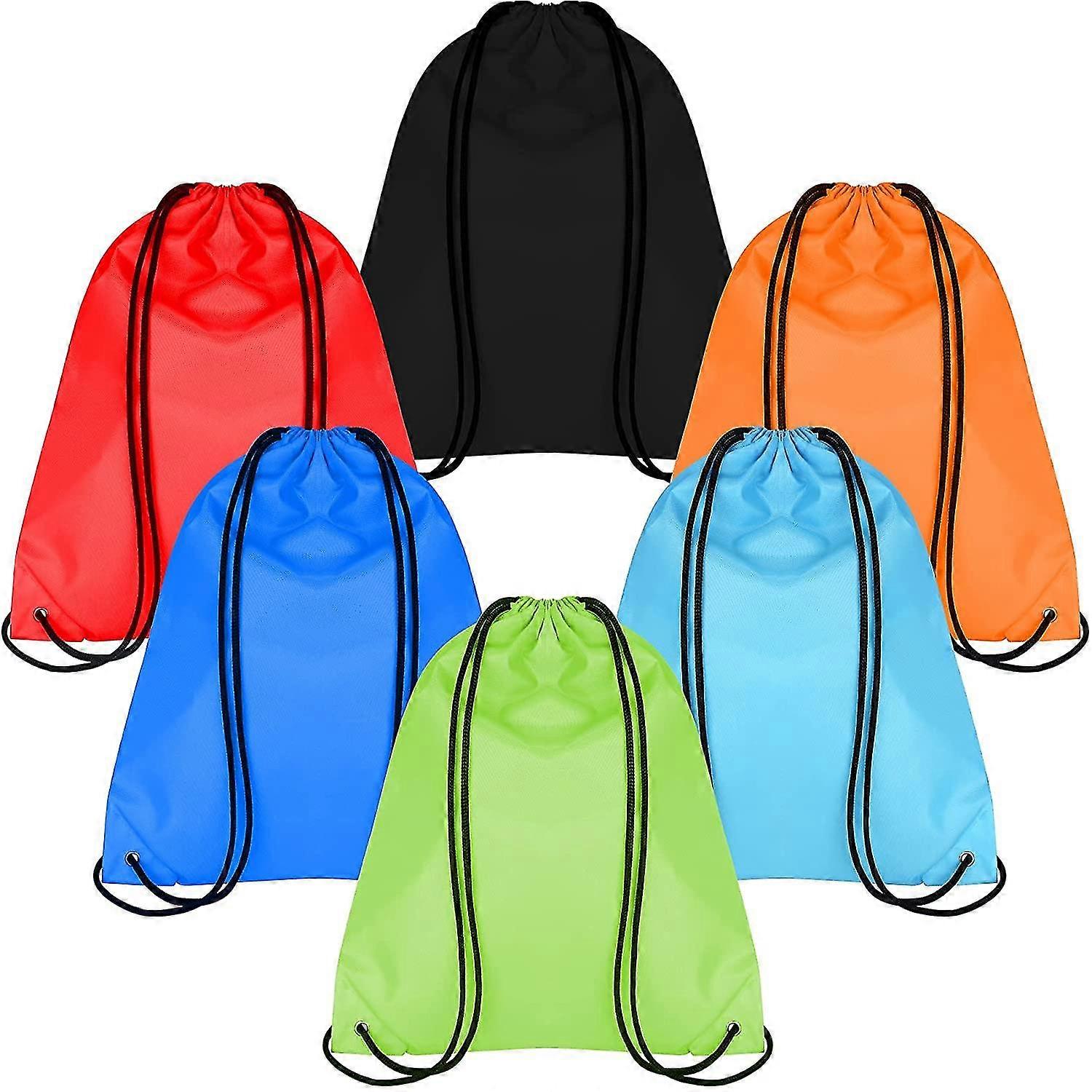 Waterproof Drawstring Backpack 6 Pcs Luggage Organizers Drawstring Bags
