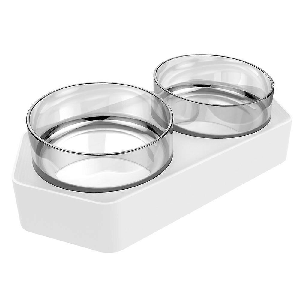 Sekskantet dobbelt skål automatisk kæledyrsskålføder