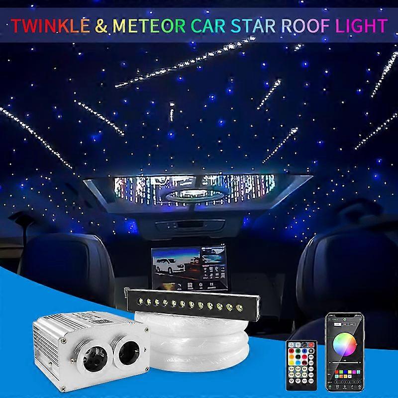 16w Meteor Pırıltı Araba Yıldız Çatı Işığı Yıldızlı Gökyüzü Tavan Lambası Işıkları Oto İç Işıklar Yıldız Lambası LED Fiber Optik Aydınlatma