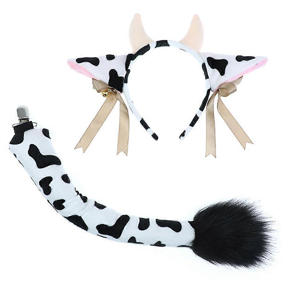 Cow Cosplay Accessories - Cow Ears and Tail Set