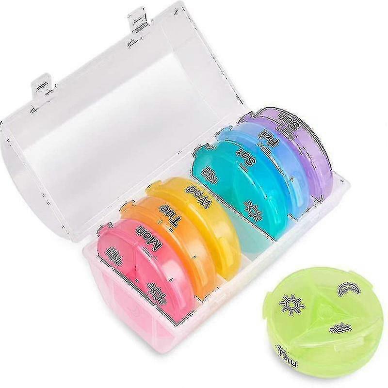 Pill Izer,weekly Am-pm Pill Box,7 Day Pill Boxes Medicine