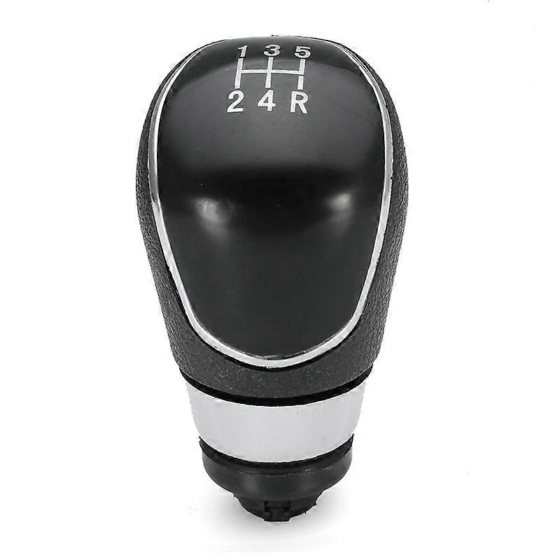 5 Speed Mt Gear Stick Shift Knob Chrome Leather Gaiter Boot For Ford Focus Mk2 Focus Mk3/fiesta Mk7/mondeo Mk4 Transit - Gear Shift Knob