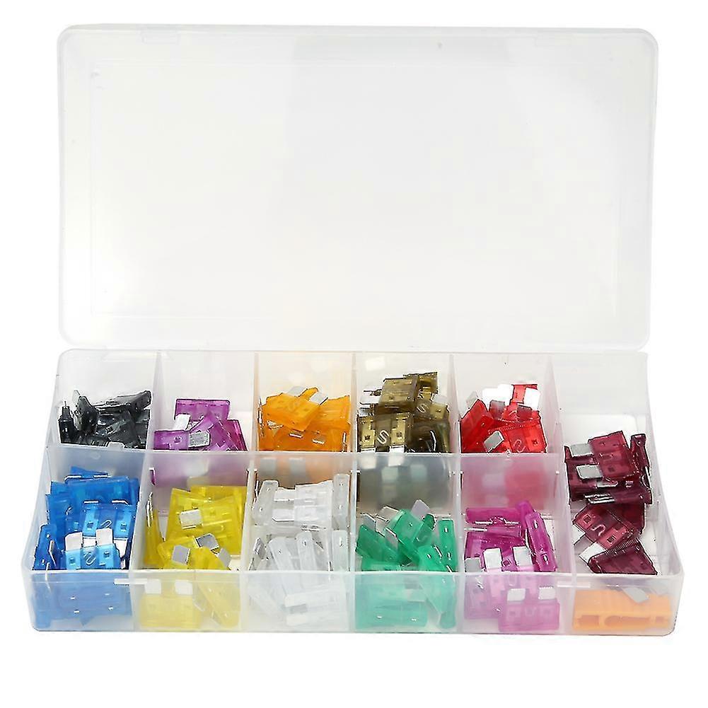 140 Pcs Blade Fuse Assortment Kit - Medium Size, Insert Type 2A~40A