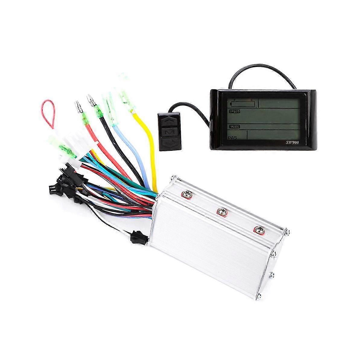 24v36v48v 350w 18a Ebike Dual Mode Controller And Sw900 Ebike Display For electric Bike Bicycle Accessories