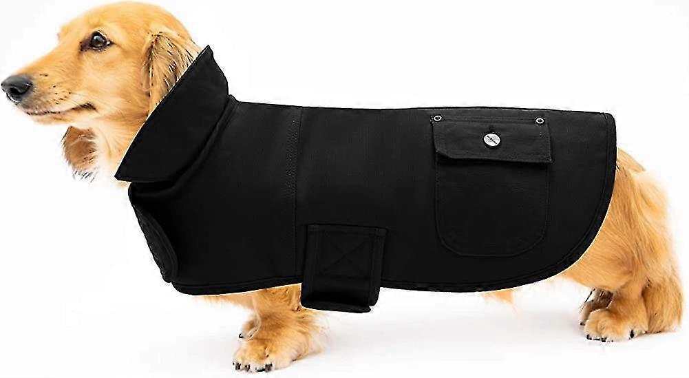 暖かいサーマルダックスフントコート.ドッグウィンターコート。調節可能なバンドギフト付きの屋外犬用アパレル