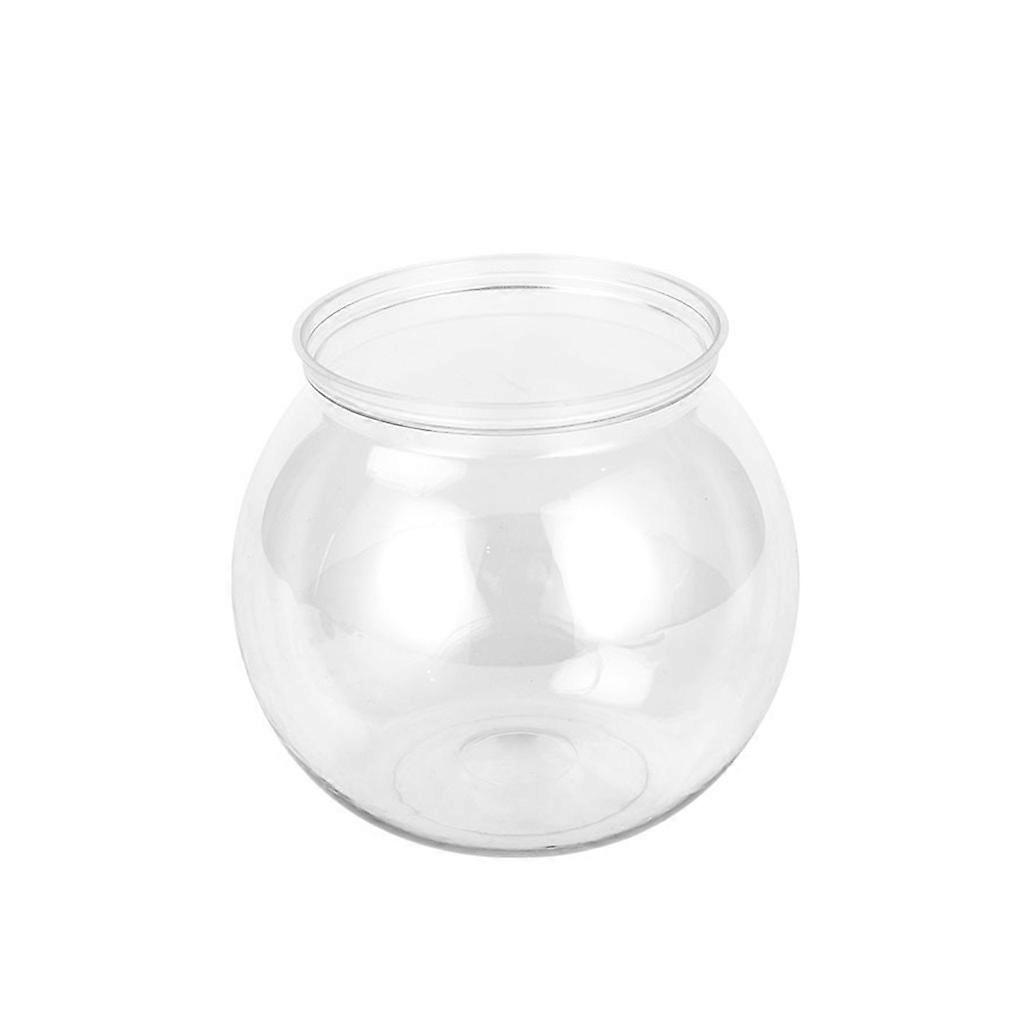 Plastic Fish Bowls Round Clear Aquarium One-piece Construction Shatterproof