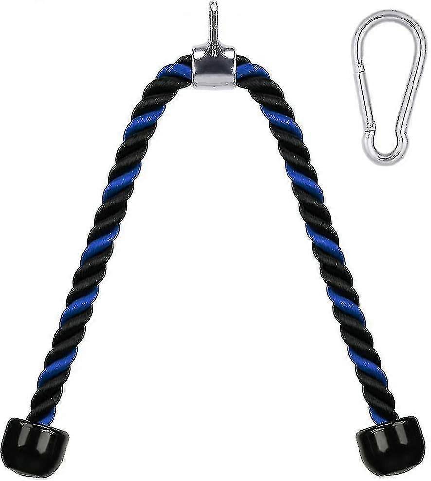 Duty Tricep Rope 36 Inches Pull Down Fitness Cable Attachment Coated Nylon Rope With Le