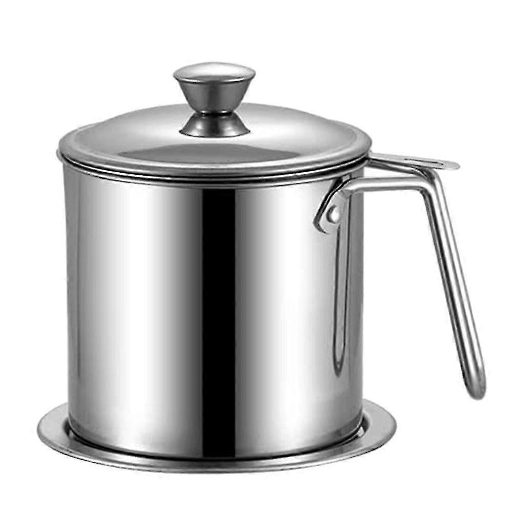 Grease Container With Ser,1.8l/7 S Oil Ser Pot Suitable For Storing Frying Oil A