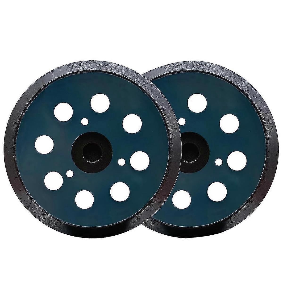 2 Pack 5 Inch Dia 8 Hole Hook and Loop Replacement Sander Pad Track Sander Sanding Backing Pad