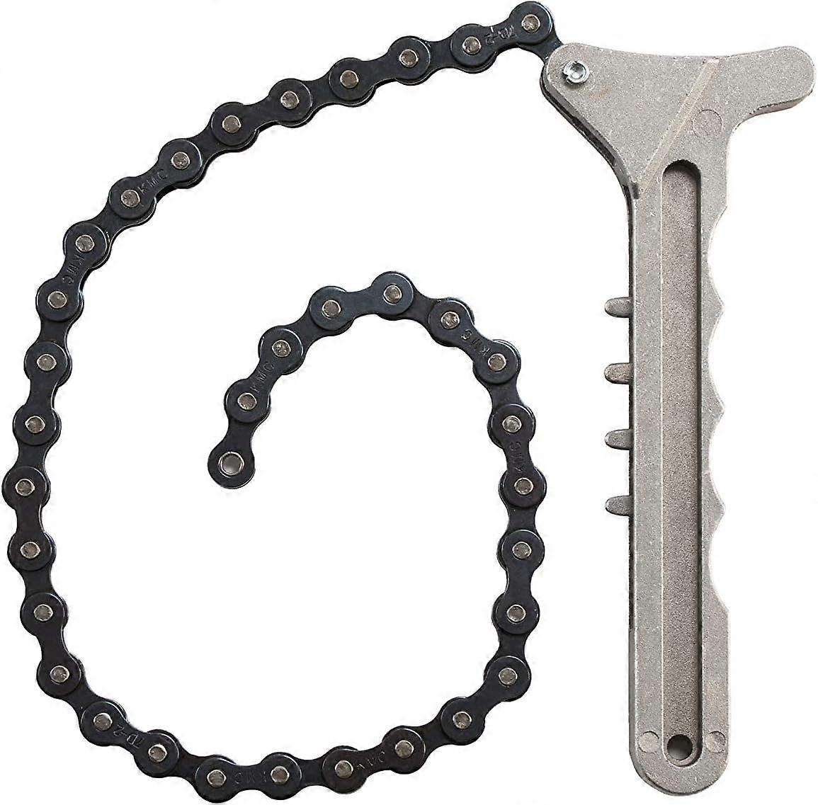Oil filter chain wrench