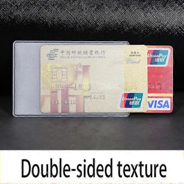 5pc עמיד למים שקוף כיסוי כרטיס פלסטיק סיליקון מארז מגן על כרטיסים מחזיק כרטיס סטודנט ביט תעודת זהות בנקאית