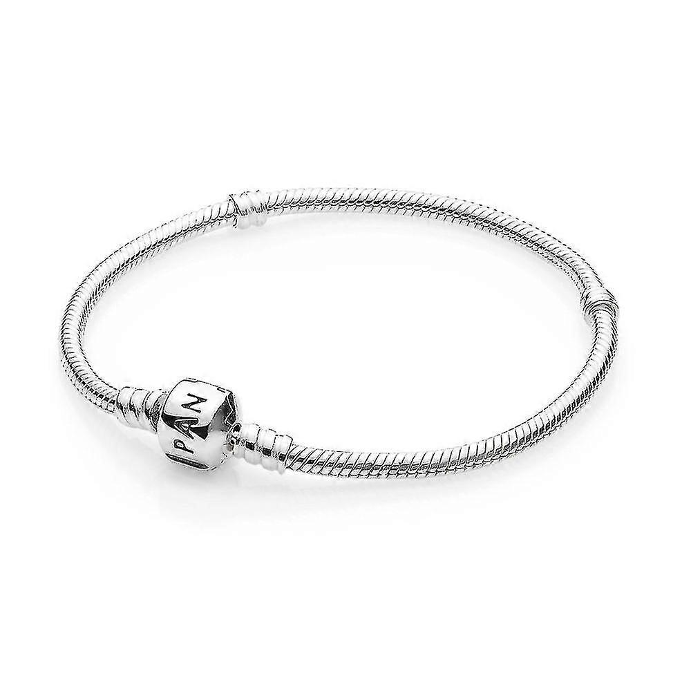 Naiset Snake Chain Charm -rannekoru pyöreällä lukolla Naisten asustekoru-i
