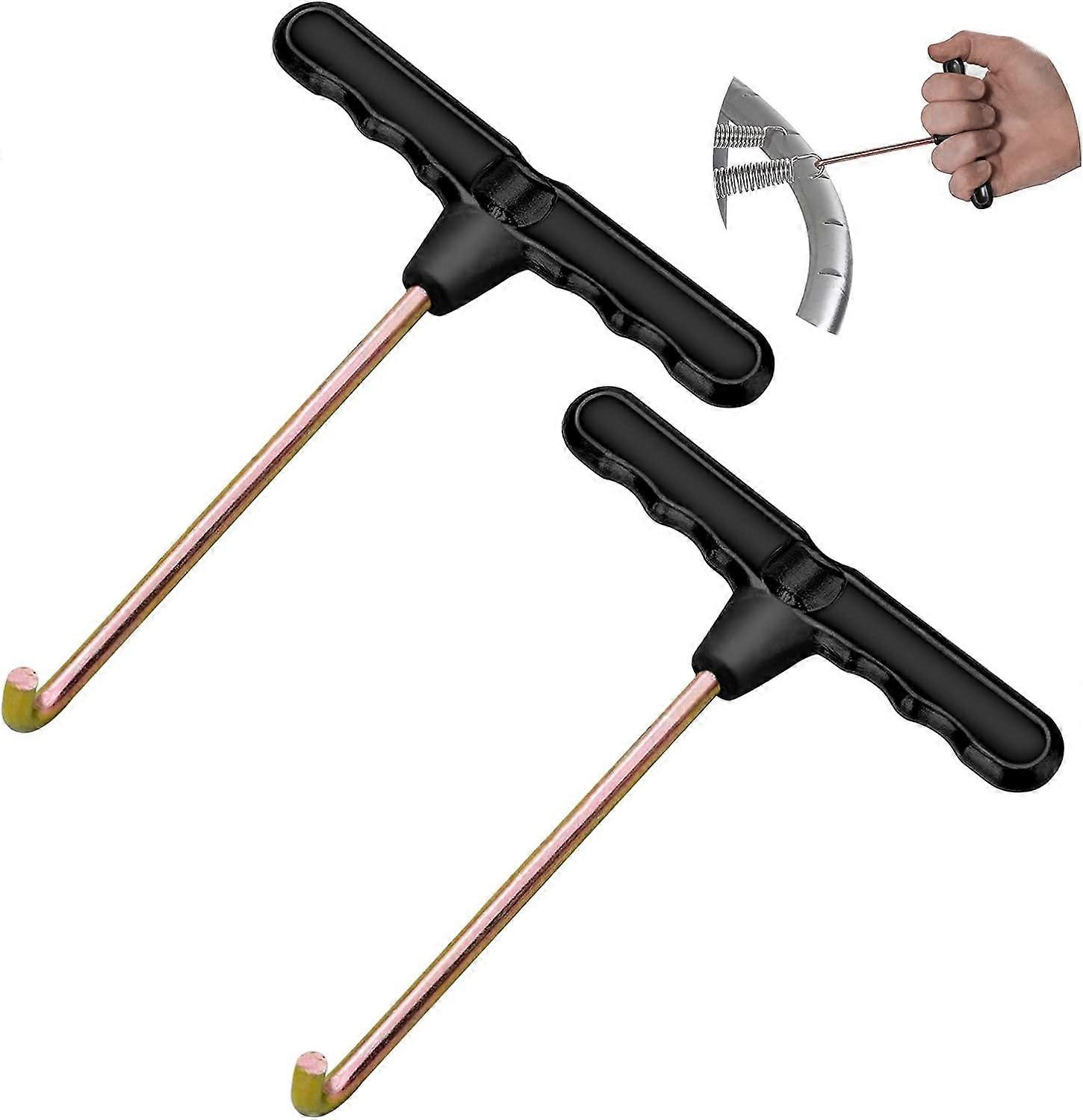 Trampoline Tool With Plastic Handle For Jumping Trampoline (Black)(2Pcs )