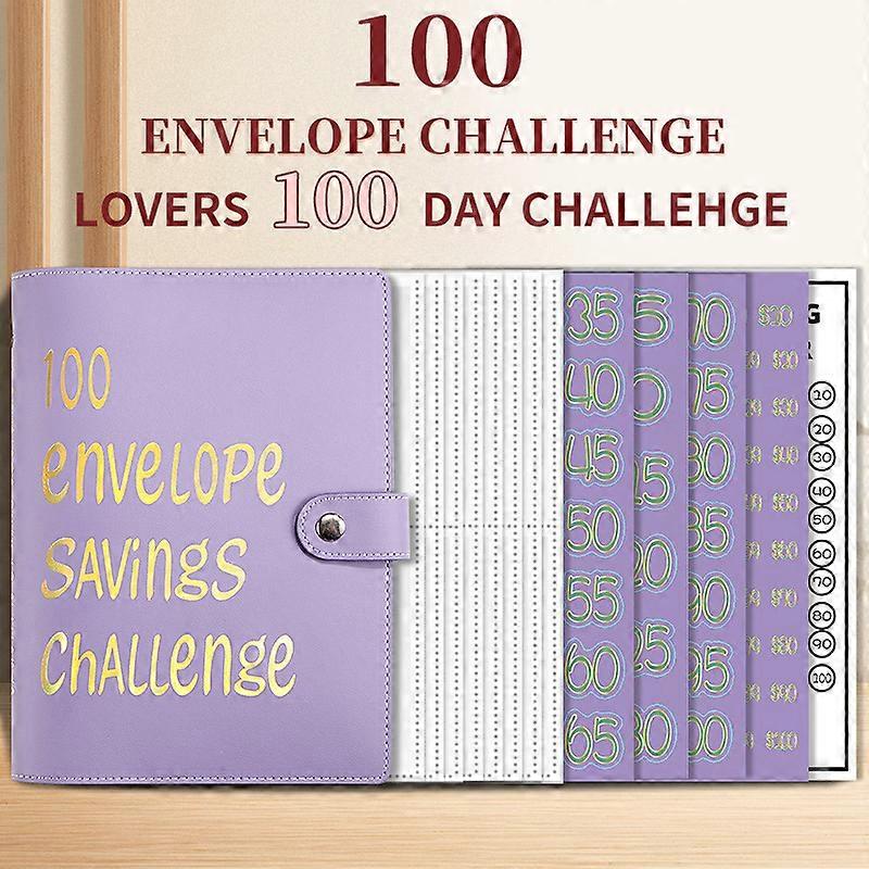 100 Envelopechallenge 100-Day Challenge to Save Money Envelope Budget Planner