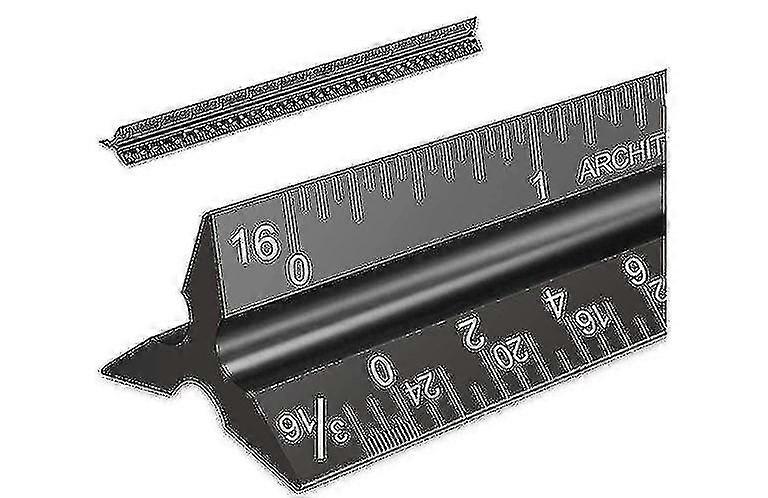 Architectural Scale Ruler Aluminum Architect Scale Triangular Scale Ruler For Architects, Draftsman