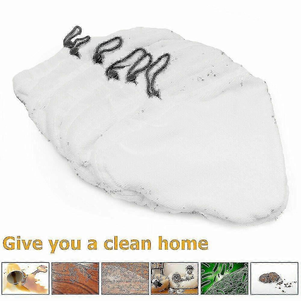 6pcs Steam Mop Pads Replacement Floor Mopping Pad Microfibre Cloth Washable Cover