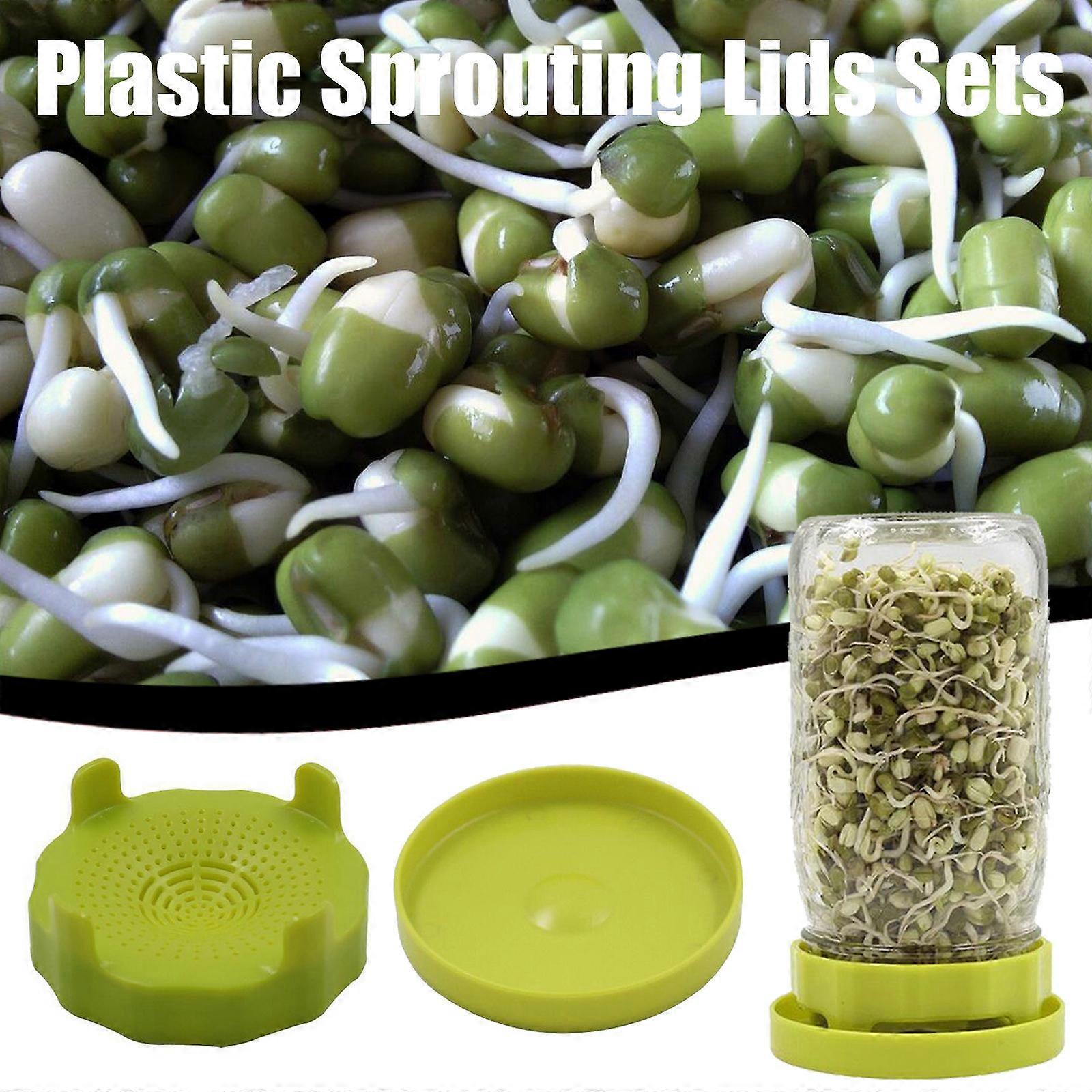 Spirande lock Plast Groddlock Groddar Stålskärm Groning Kit Bricka