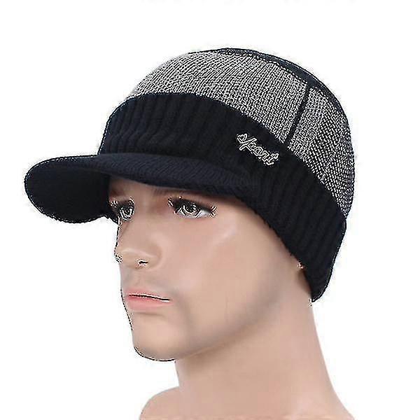 Fabric Hat For Mens-navy Gray