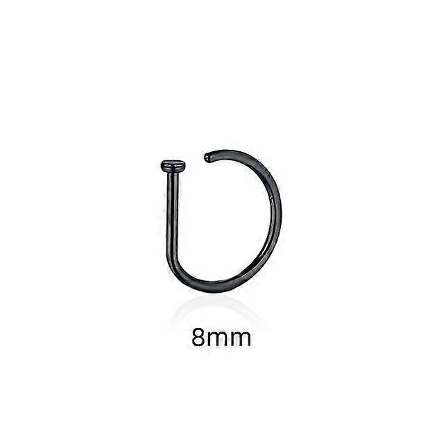 Surgical Steel Non-Piercing Clip-On Hoop Earrings & Septum Rings – Fake Illusion Style, Multiple Sizes